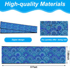 Junkin Pool Handrail Cover 8 ft Swimming Pool Ladder Hand Rail Cover with Zippers Slip Resistant Railing Mandala Rail Grip for Inground Pools Swimming Hand Railing
