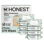 The Honest Company Multi-Use Baby Wipes, Geo Mood, Unscented, 576 Count
