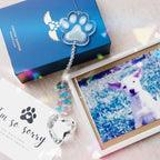 Dog Memorial Gifts for Loss of Dog Pet Sympathy Gift Suncatcher, Dog Memorial Gifts, Loss of Pet Memorial Keepsake - Dog Bereavement Gift - Clear