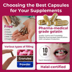 ATLEMISME Empty Gelatin Capsules Size 2 - Gelatin Capsules Empty (1000 Count) Empty Capsules DIY Gelatin Capsule Filling - Gel Capsules Empty Caps with 2 Micro Lab Spoons for Capsule Filling