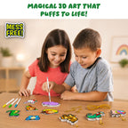 Skillmatics Aqua Puffs Animals, Paint by Number, Stocking Stuffer for Kids