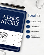 Dad's Life Story Journal (Hardcover): A Meaningful Keepsake for Dad to Share His Journey and Memories, Book Includes 250+ Prompt Questions, Sentimental Gifts for Father's Day, Birthday & Christmas