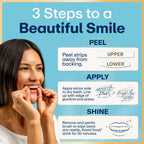 Lumineux Teeth Whitening Strips, Peroxide Free, 21 Treatments (3 Months)