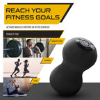 InfinityBall 4-Speed Vibrating Massage Ball - Lacrosse Balls Meet a Vibration Foam Roller! - High Intensity for Recovery, Mobility, Pliability Training & Deep Tissue Sports Therapy