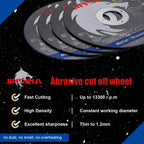 JINSINA Cut Off Wheels 27 PCS, 4 1/2 Inch Metal and Stainless Steel Cutting Wheel, Fast Cutting Disc for Angle Grinder (4-1/2 x .045 x 7/8inch) 25+2pcs