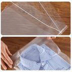 iMailer - 500 Count - 10" x 13" Clear Poly Bags with Suffocation Warning Bags for Prints, Photos, Documents, Clothing, T-Shirt - Resealable Adhesive