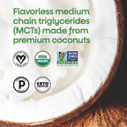 Nature's Way Organic MCT Oil, Brain and Body Fuel*, Liquid Coconut MCT Oil with C8 Caprylic & C10 Capric Acids, 14 g Medium Chain Triglycerides per Serving, Keto & Paleo Certified, Non-GMO, 16 Fl Oz