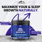 Heightener Height Growth Sleep Gummies - Vitamins to Grow Taller for True Height Potential, Natural Height Booster Increase Supplement for Kids and Adults | Calcium & Melatonin Multivitamin - 60 Gummy