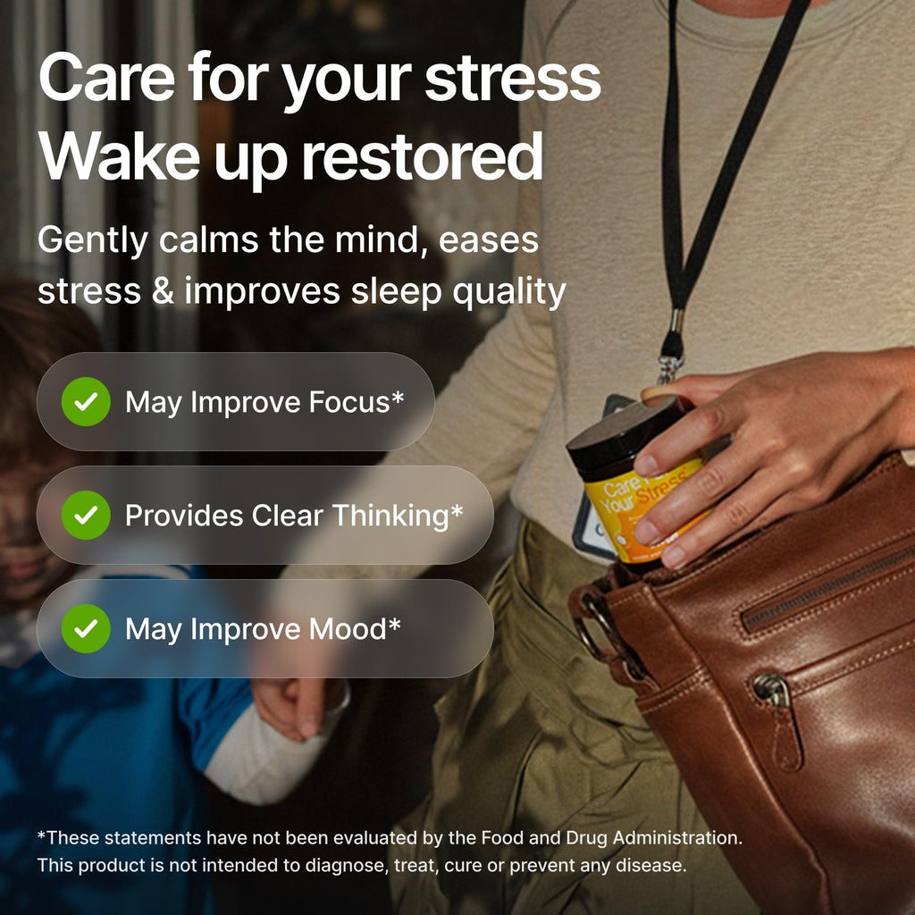 LIVEN SUPPLEMENTS Care for your Stress - KSM-66, Rhodiola Rosea, Magnesium & Saffron Extract – Daily Balance & Focus Support - 30 Servings