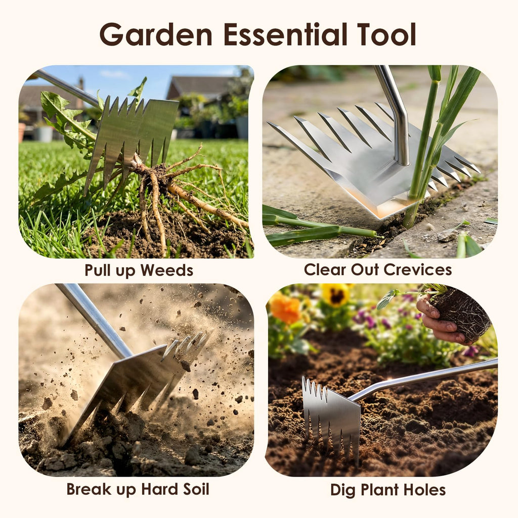 Weed Puller Tool, 2026 Upgraded Portable Manual Weeding Tools Gardening
