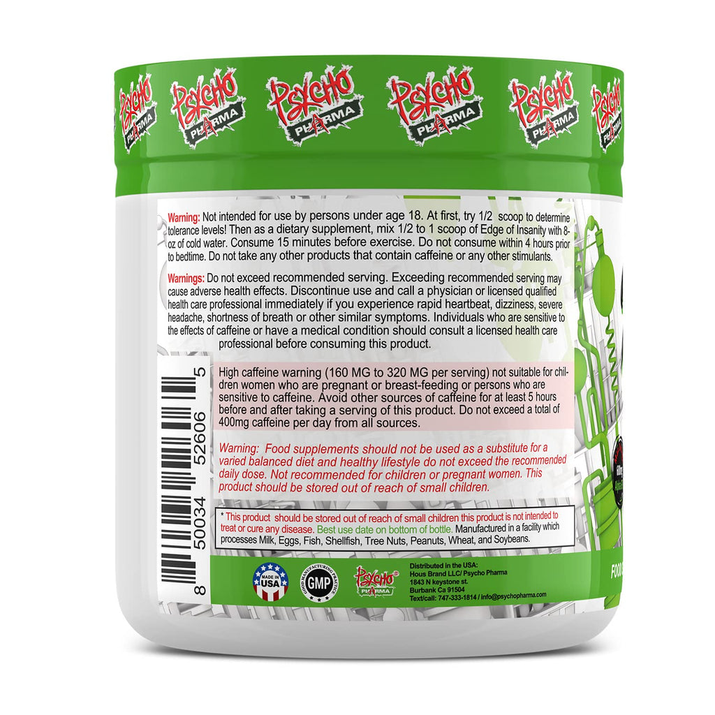 Psycho Pharma. Infinite Brain Nootropic Game Changer. Compete Win (Mozart's Passion Mango, 30 Serving)