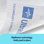 Medline Ultrasorbs Drypads with SlipResist Technology, 30" x 36", 70 Count, Super Absorbent Disposable Bed Pads, Incontinence Bed Pads, Adult Bed Pads, 10x More Absorbent, Chucks for Adults, Elderly