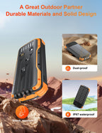 SOXONO Solar Power Bank 40000mAh PD20W Fast Charging Portable Solar Charger