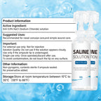 Suqaoae 0.9% Saline Solution,5ml Ampoules,100 per Box,for General Cleaning and Rinsing Use,for All Ages
