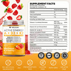 WELVIUM Vitamin D3 K2 Gummies 10000 IU with Magnesium Glycinate, Calcium, B12, K2 MK-7, Vitamins A, E, Lutein, Zeaxanthin - ADK Chewable Supplement for Bone, Eye, Immune Support - D3K2 Gummies