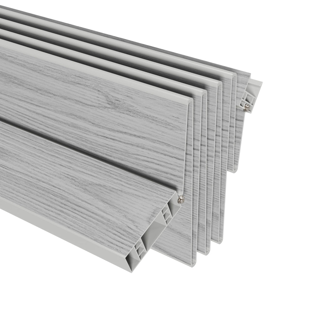 Techni Home Studio Series 32" W x 80" H PVC Foldable Accordion Door, Trimmable, Flexible Single Layer Panels, Grey