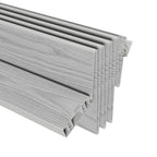 Techni Home Studio Series 32" W x 80" H PVC Foldable Accordion Door, Trimmable, Flexible Single Layer Panels, Grey