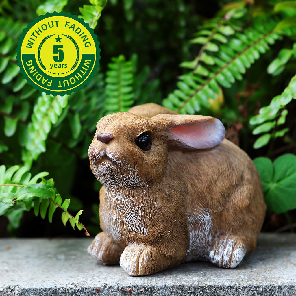Bunny Decor Set of 3 Resin Easter Garden Statues Outdoor Indoor Home Yard
