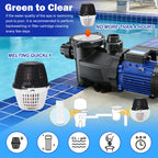 WESHIPTO Pool Unit 20k-30k Gallons Black Replacement for Pool RX, Compatible with Mineral Cartridge Above Ground and Inground Pools Filter Replacement