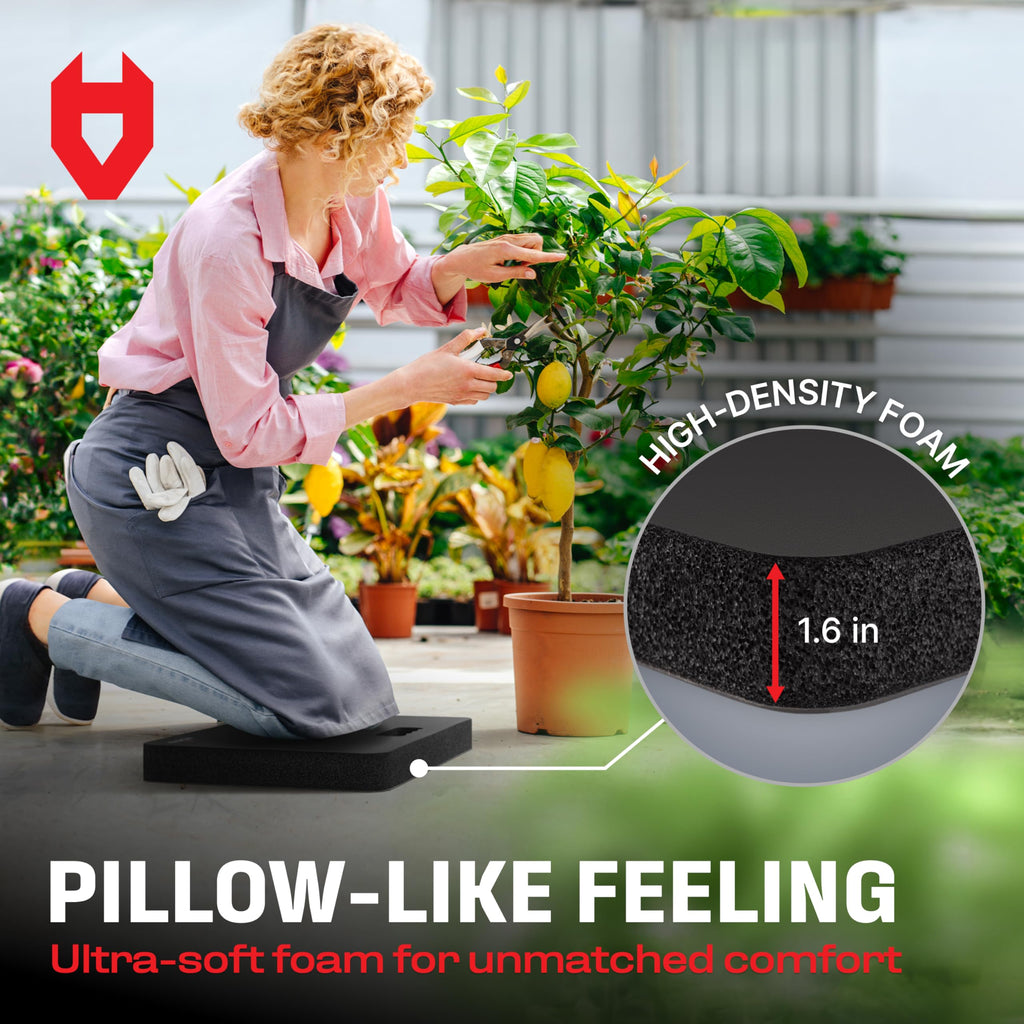 NoCry Extra Thick Professional Garden Kneeling Pad With Anti-Slip Coating