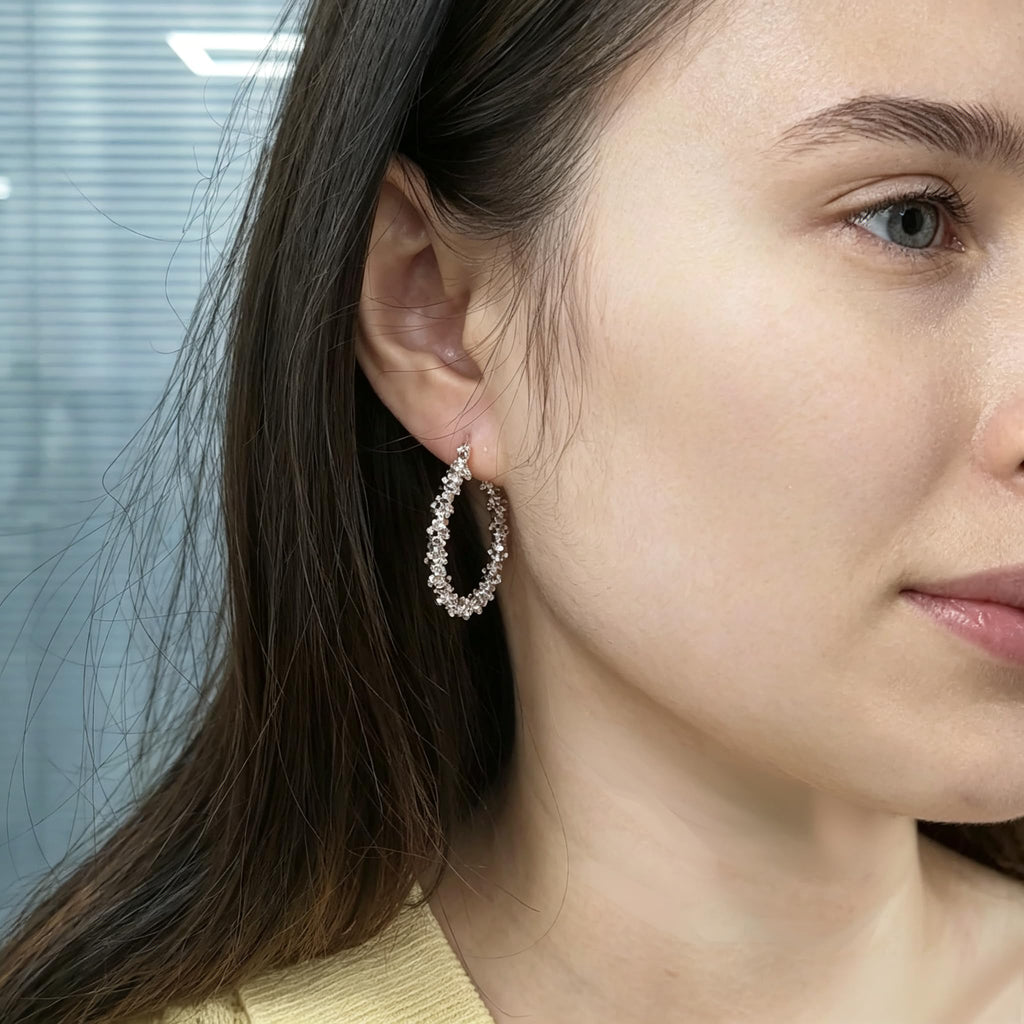 Milan Chiva 14K Gold Hoop Earrings for Women