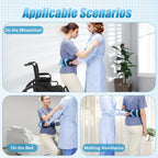 REAQER Gait Belt Transfer Belts for Lifting Seniors Walking and Standing Assist Aid for Bariatric, Elderly, Handicap, Occupational & Physical TherapyCaregiver Nurse Therapist