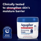 Aquaphor Moisturizing Face and Body Cream with Hyaluronic Acid, 16 OZ