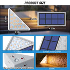 NIORSUN Solar Step Lights,6 Pack Warm White Solar Stair Lights Outdoor Waterproof IP67 Auto On Off,Solar Lights for Steps,Stair,Patio,Yard,Porch,Front Door,Sidewalk,Deck Decor