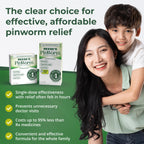 REESE'S PINWORM Medicine Liquid for Entire Family, Full Prescription Strength, 2 Oz, Pack of 2, #1 Doctor Recommended Single Dose Pyrantel Pamoate Dewormer for Adults & Kids Ages 2+, Banana Flavor