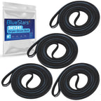 BlueStars 341241 Dryer Drum Belt - Compatible with Whirlpool Kenmore Dryers - Replaces 8066065 AP2946843 W10127457 PS346995 14210003 31531589 31001026 3394651 529597 - Pack of 4