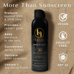 Black Girl Sunscreen Make it Glow Sunscreen Spray for Face & Body- SPF 30, Skin Protection for Travel & Beach, Water Resistant for 80 minutes, Ultra Sheer, No White Cast for Melanin Rich Skin- 5 fl oz