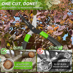 GARDENWORK Hedge Clippers Shears with Teflon Coated&Carbon Steel Blades