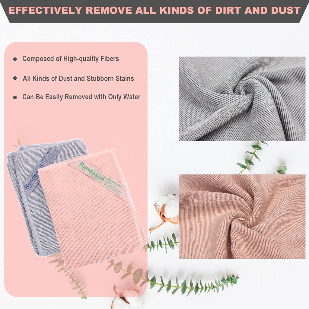 YOLOLOY Window Cloth & Enviro Cloth Set, Quality Replacement for Norwex Window & Enviro Cloth. Basic Package Cleaning Cloth. Clean and Leave No Traces. Only Water is Needed to Complete The Cleaning.