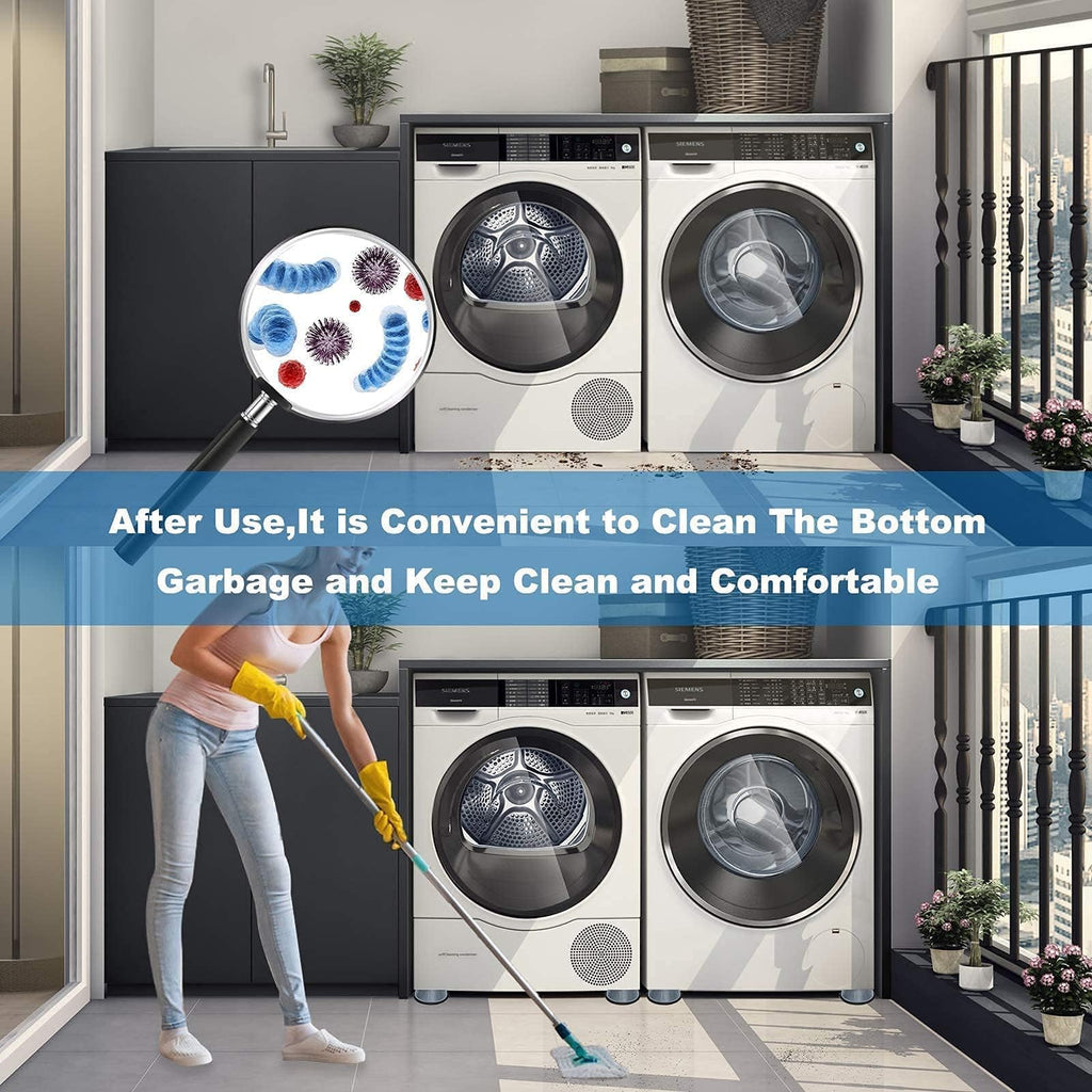 Dadop 4Pcs Anti Vibration Pads for Washing Machine and Dryer Shock and Noise Cancelling Washing Machine Support Prevent Moving Shaking Walking Universal Size