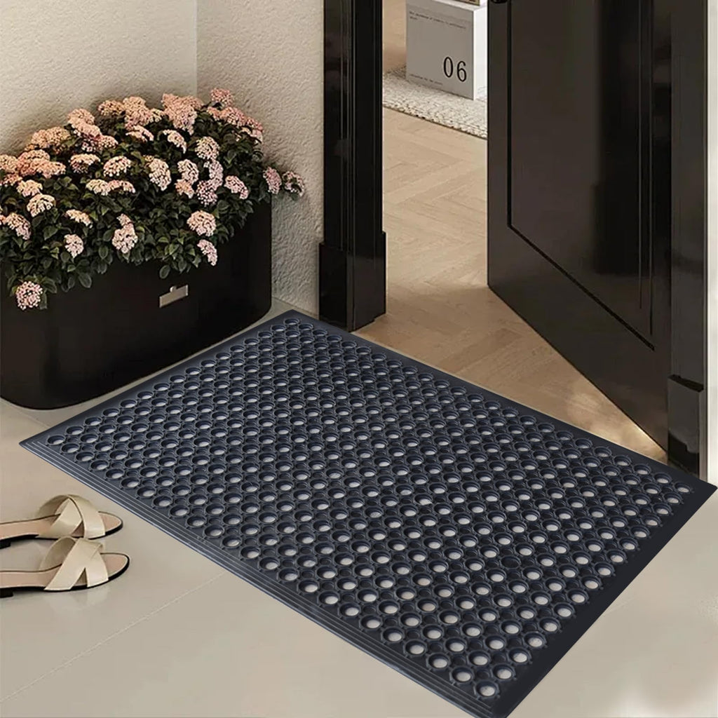 OrangeStar 4-Pack Anti-Fatigue Rubber Floor Mat 24"x36"