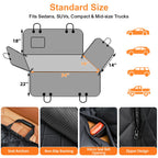 URPOWER Dog Car Seat Cover for Pets 100% Waterproof Seat Cover Hammock 600D Heavy Duty Scratch Proof Nonslip Durable Soft Back Seat Covers for Cars Trucks and SUVs