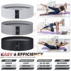 Renoj Resistance Bands, Exercise Workout Bands for Women and Men, 5 Set of Stretch Bands for Booty Legs, Pilates Flexbands