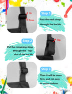 ZLEVEAYN 30 Pcs Kids Apron Bulk Adjustable Children Bib Aprons with Pockets for Girls Painting Kitchen Cooking Baking (Black, L)