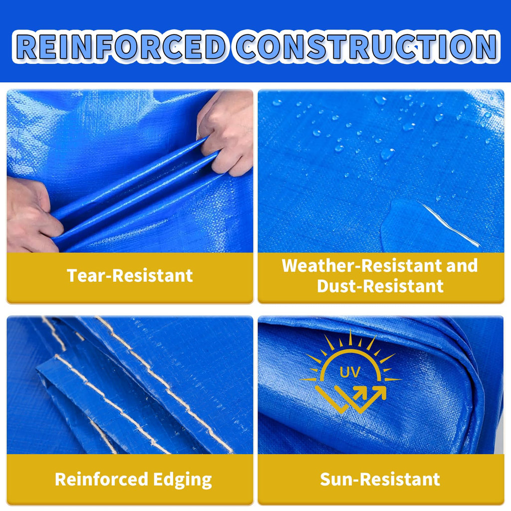 18FT Round Pool Liner Pad for Above Ground Pools, Thickened Puncture-Resistant Under Mat, Heavy-Duty Underlayment, Outdoor Tarp Protector for Concrete/Lawn, Pool Floor Base Pad, Extends Liner Life