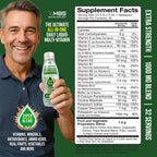 MBS Biotechnology Liquid Multivitamin for Adults – Complete High-Absorption Daily Vitamin with Superfoods, CoQ10, B-Complex, Turmeric & PQQ – Immune & Energy Support – Berry Flavor, 17 oz
