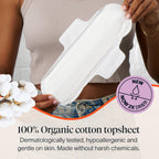 Cora 100% Organic Cotton Topsheet Pads (72 Super Pads)