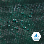 CARTMAN 2 Pack Finished Size 8x10 Feet Waterproof Green Tarp 8 Mil Thick, Multipurpose Protective Cover for Emergency Rain Shelter Camping Tarpaulin