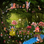 HIYZI 109 Pcs Fairy Garden Accessories Miniature Fairy Figurines Kit