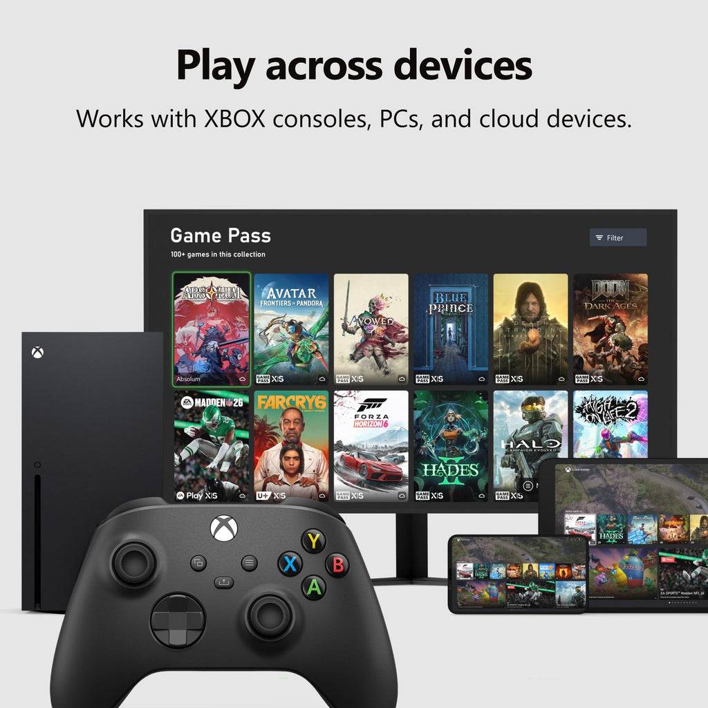 XBOX Wireless Gaming Controller + USB-C Cable | Carbon Black