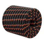 Double Braided Arborist Rigging Rope - 1/2 in X 100 ft 48 Strands Rappelling Outdoor Pulling Heavy Duty Polyester Bull Rope for Swing Tree Work Camping Rescue Hiking - Black