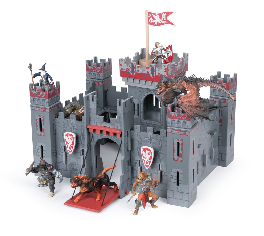 Papo - Medieval & Fantasy - Fantasy Castle - 60053 - Wooden playset for Figurines - Collectible - for Children - Suitable for Boys and Girls - from 3 Years Old