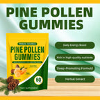 JXlspe Primal Source Pine Pollen Gummies-Herbal Extracts Combined with Gummy-Maximum Absorption - Men's Daily Energy & Recovery Supplement (1)