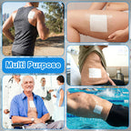 15Pcs 10.2"x10.2" Shower Shields Wound Cover, Large Waterproof Protector Bandage with Non-Stick Central Pad, Adhesive Dressing Film for Dialysis Catheter Post Surgical PICC Line