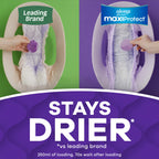 Always Discreet MaxiProtect Adult Diapers for Women, Incontinence Underwear, Scented, Postpartum Essentials, Bladder Leak Protection, Disposable Briefs, Maximum Plus Absorbency, Size S/M, 26 Count