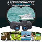 10x50 Marine Binoculars with Rangefinder for Adults - IPX7 Waterproof BAK4 Prism FMC Lens Binoculars with Compass and Shoulder Harness Strap for Navigation Hunting Bird Watching